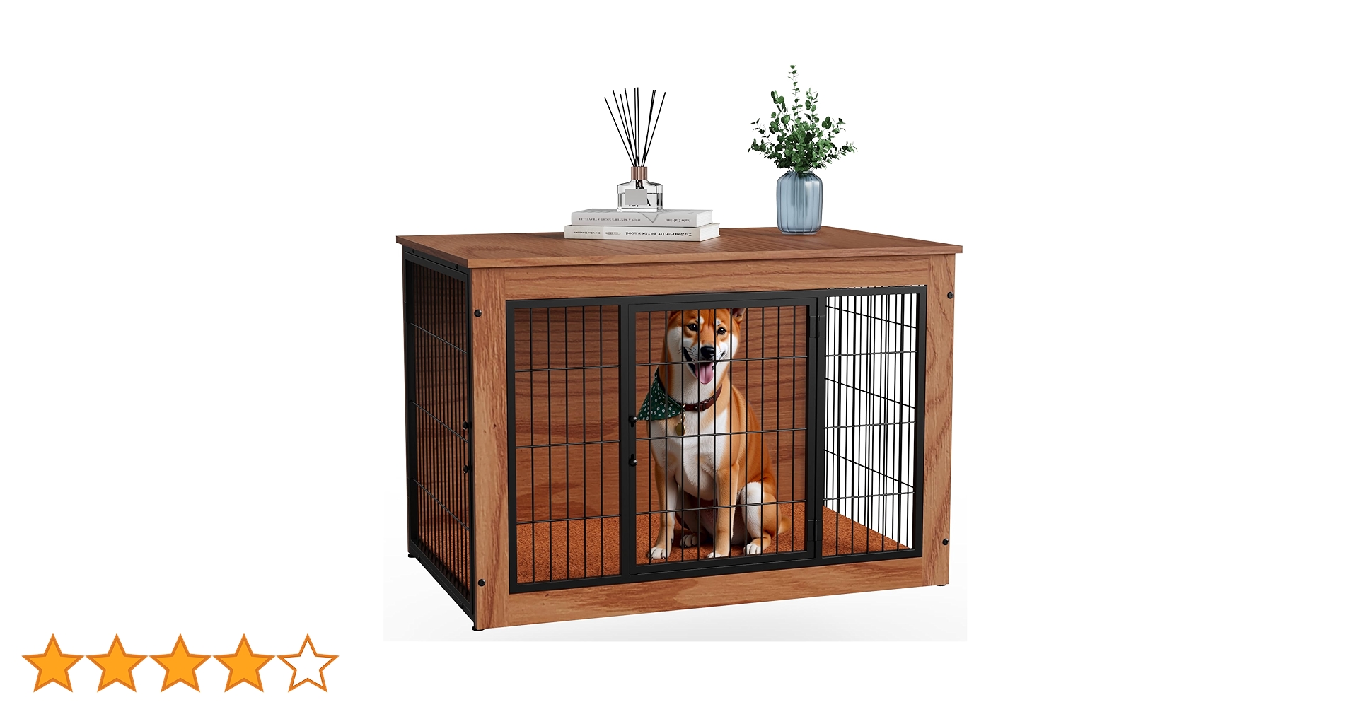 Amazon.co.jp: Alebert｢アレベルト｣ 犬 ケージ ペットケージ 木製 犬